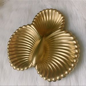 Vintage golden trinket tray